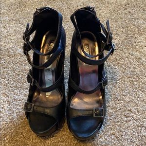 Black High heel sandals